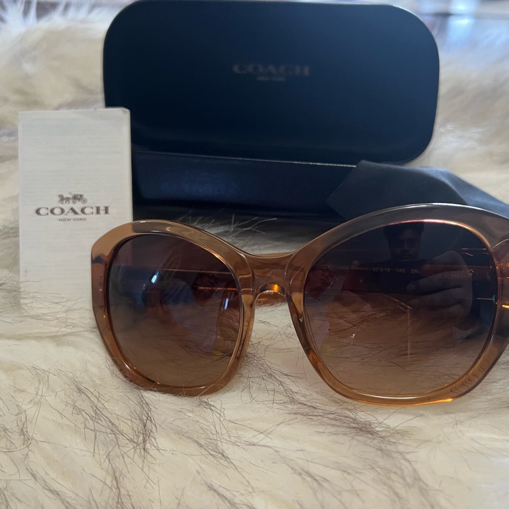 Coach Crystal Brown Sunglasses - Picture 2 of 8